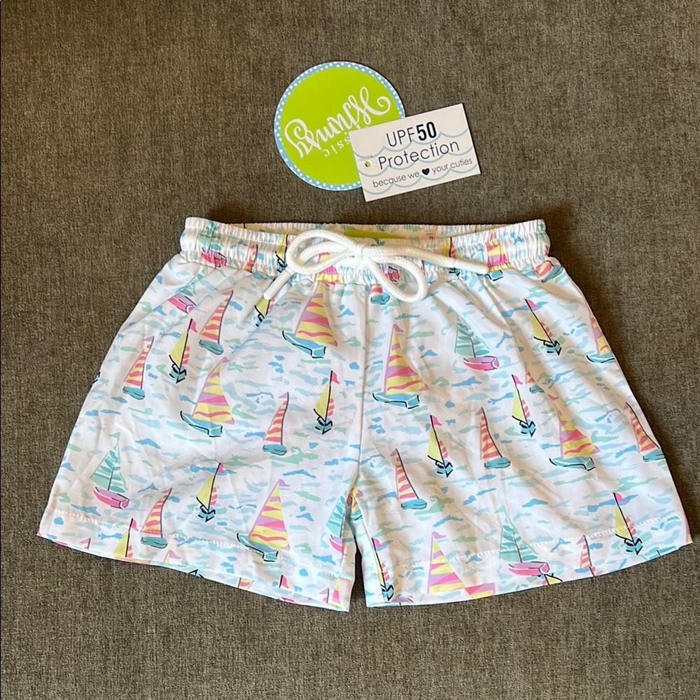 NWT Classic Whimsy Sailboat Swim Trunks